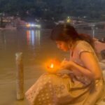 Swagatha S Krishnan Instagram – Happy Diwali to everyone ✨ I am celebrating my Diwali at Rishikesh by the banks of Ma Ganga ! It is such a beautiful feeling to immerse myself in Ma Ganga both physically and spiritually. Thanking her for bringing me closer to her with every visit. More blessed to be making my second home here on this holy land right next to Ma Ganga . #HappyDiwali