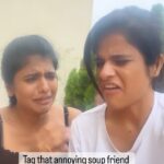 Swagatha S Krishnan Instagram – Namma love failure kooda thaangidlaam aana indha friend oda love failure thaanga mudila da 😵‍💫 Tag that annoying soup fellow ! @mayaskrishnan