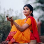 Swagatha S Krishnan Instagram – மருதாணி சிவப்பா வெட்கம் சிவப்பா ♥️ Shot by the brilliant @karthikha_photography mua @bhairavimakeoverartistry #maduraikaari #oorkaaraponnu #actor #singer