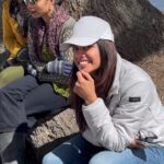 Swagatha S Krishnan Instagram – Throwback to being the jukebox player for a group of friends while hiking in freezing cold, through knee deep
Snow at an impossible altitude where it was hard to even breathe. This video was a favourite moment ♥️ #throwback #kashmir #travel #kanmani