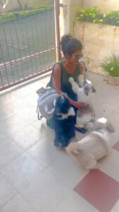 Swagatha S Krishnan Instagram - Tears run down my cheek as i post this. My children gave me the most emotional homecoming welcome. ♥️🥹 #backhome #dogparent #mychildren