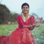 Swagatha S Krishnan Instagram - தீம்தனனா தீம்தனனா திரனா 🌼 Shot by : @sinty_boy & @thetravelingphotographist Mua and hair stylist : @anjusartistry Costume : @dimahfashion Retouch : @sinty_boy & @thetravelingphotographist