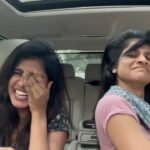 Swagatha S Krishnan Instagram – Doing Reels with siblings like @mayaskrishnan can be hazardous to health . Tag ur annoying sibling psycho 🤧 #kannuvali