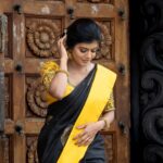 Swagatha S Krishnan Instagram – This was such a memorable shoot for many reasons. Firstly for the wonderful @milarajmakeup s talent, for keeping my skin tone intact and giving me my favourite kind of flawless makeup. This gorgeous saree in black and yellow from @kanchi_divine_collection , the wonderful @saransphotography on the camera , Mallipoo in malaysia from @sanas_garden and @raj_kumar_8211 for the impeccable hospitality and welcome ! Cant thank you guys for making me so comfortable throughout the shoot . Cant wait to be back in malaysia to see you all ♥️