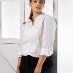 Swathishta Krishnan Instagram - STyle is The WOmen HerSElf … Check out the NeW Work Wear collections from @demozastores . . . @vickys_makeup_room @mikkie_photographhy