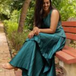 Swathishta Krishnan Instagram - For @demozastores’s Festive collections 💚 . . . @mikkie_photographhy