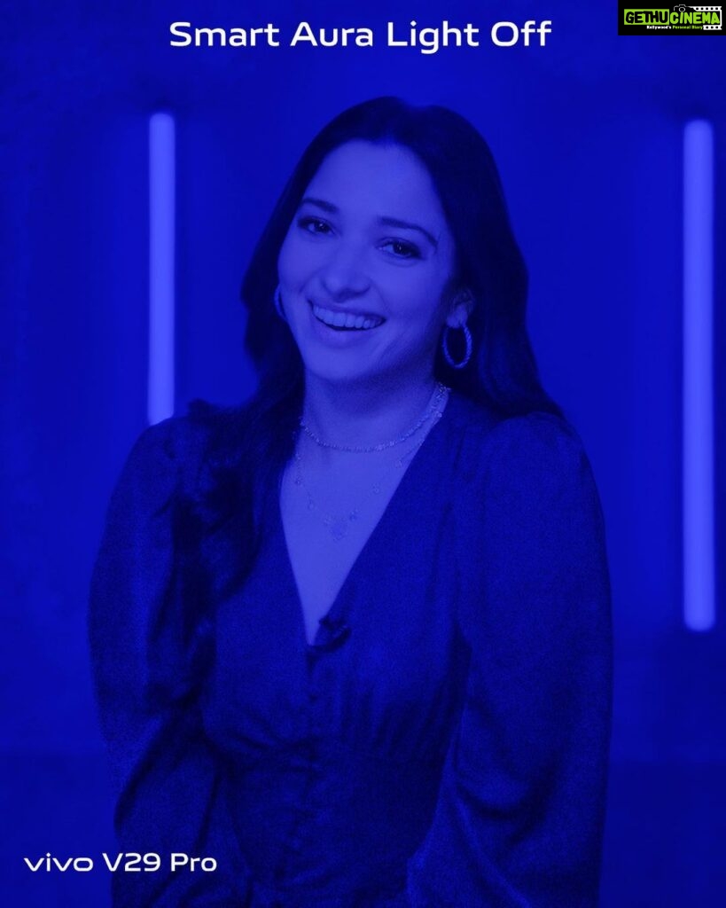 Tamannaah Instagram - Aced @vivo_india’s #MasterTheLight challenge with the vivo V29 Series! Taking pictures in Low light conditions with the phone’s Night portrait with Smart Aura Light is sure to leave you surprised, just look at the difference on and off! Stay tuned for the how to ace this feature reel really soon 😉 #vivoV29Series #DelightEveryMoment #ThePortraitMasterpiece #MasterTheLight
