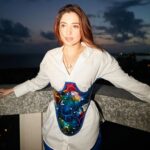 Tamannaah Instagram - Decided to match the sky! 🤍💙🩷 #AakhriSach