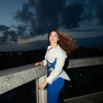 Tamannaah Instagram - Decided to match the sky! 🤍💙🩷 #AakhriSach