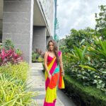 Tanya Sharma Instagram - Rani behaviour only 💕👸 . . Stylist: @the_neerajpandey Outfit: @deeveecouture Outfit PR: @devampandeyofficial x @onestopsolution02 #saree #tanyasharma #ethnic #picoftheday #colorful #rani
