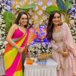 Tanya Sharma Instagram - Happy gannu day 💕 had the best time visiting my dear friends and their pretty ganpatis ! Bappa Humesha humare sath rahen 🙏🏻#ganeshchaturthi #grateful