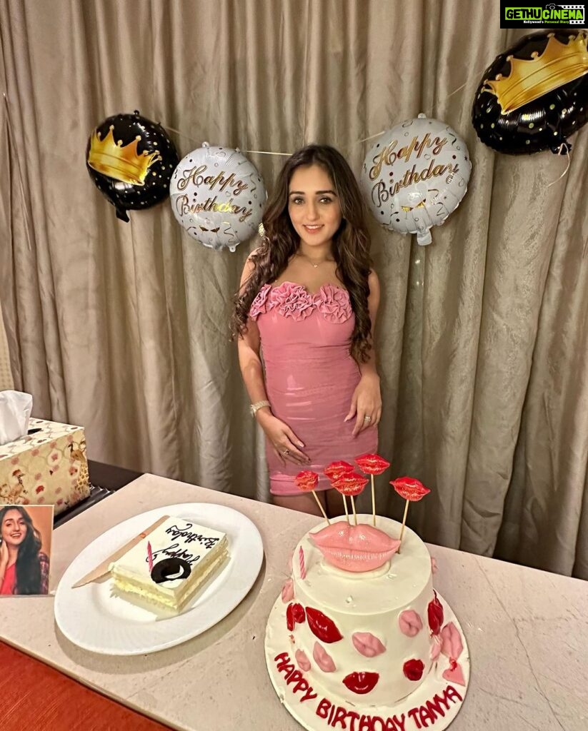Tanya Sharma Instagram - “Birthday special” I always feel overwhelmed on my birthday as I feel all the love of my friends and family all together and just like every year this year too I realised that I have such amazing set of well wishers☺💕 and I would like to give a big hug to them for being there including my fans who love me and support me no matter what ! So thankyou for another year of wonderful memories ! Grateful to god for everything 🩷 P.s - birthday spamming about to begin !! #birthdayprincess #birthday #ootdfashion #tanyasharma #september #baby #libragang TAJ Santacruz, Mumbai