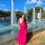 Tanya Sharma Instagram - Gulaboo says happy weekend y’ll 🩷💁🏻‍♀️ . Wearing - @eternitybysakshi #travel #srilanka #saree #instagram #love #picoftheday #tanyasharma