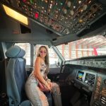 Tanya Sharma Instagram - What an experience! Thankyou @srilankanairlinesofficial for making my first hanger visit a hit ! It was extraordinary to have a close look at all those planes inside out !🤗 @scy.awards @goldcoastfilmsofficial