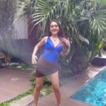 Tanya Sharma Instagram - Poolside fun ft @manehvilla #reels #reelitfeelit #reelkarofeelkaro #reelsvideo #trending #explore #fyp #tanyasharma #swimwear