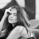 Tara Sutaria Instagram - Spontaneously taken black and white photographs and quite possibly my favourite ever shoot. Shot in my trailer after a wonderfully mad day with my dear @avigowariker 🖤🤍