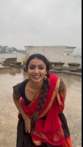 Tejaswi Madivada Instagram - Making the most out of these rains, my favorite song from childhood!