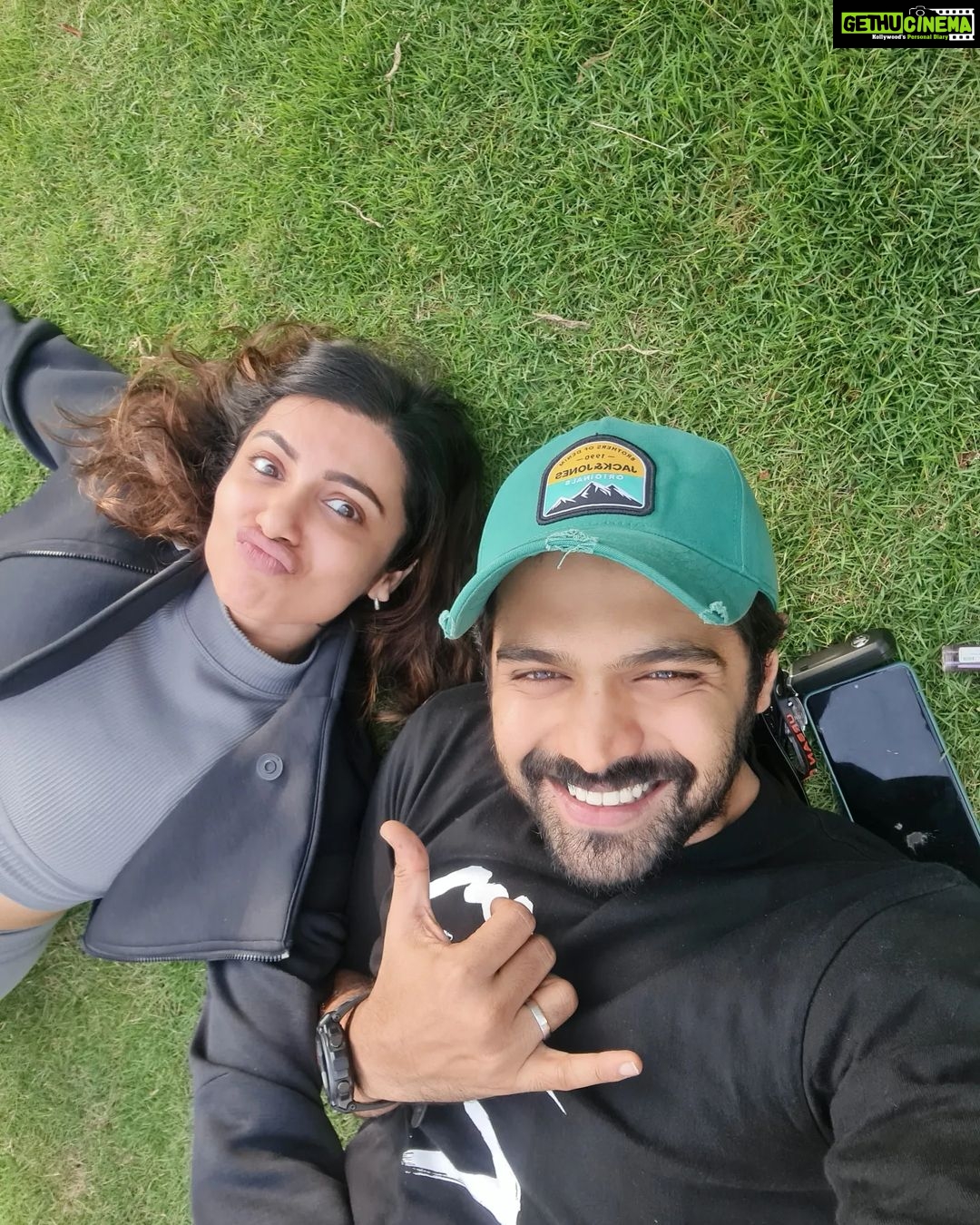 Tejaswi Madivada Instagram - Congratulations adithuuuu, I cant wait to be boys side! @adith_officiall @thrigun_aactor both of them thri!