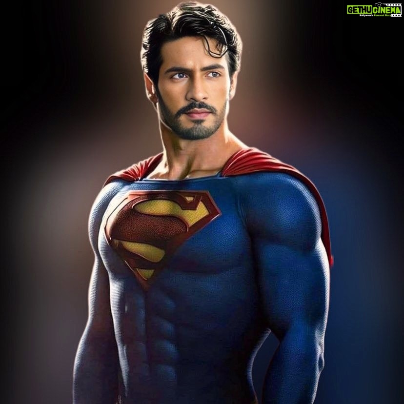 Thakur Anoop Singh Instagram - A childhood fan of the character, a fan of @henrycavill but never imagined how I’d look as “superman” until I was sent this image Edit by one of my amazing fans Indu Chaudhary who runs my fan page dedicatedly as @diehard_fans_of_thakur_anoop !! ♥ thank you.
