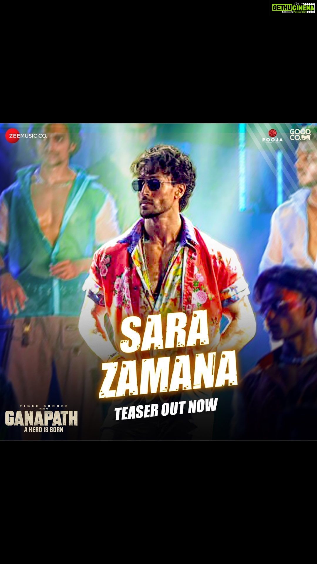 Tiger Shroff Instagram - Unveiling a glimpse of #SaraZamana, party anthem of the season ❤️🕺 Teaser out now ❤️ Song out tomorrow ✨ #Ganapath, In Cinemas Tomorrow @bennydayalofficial @prakritikakar @priyasaraiyaofficial @pvrpictures @ericpillai