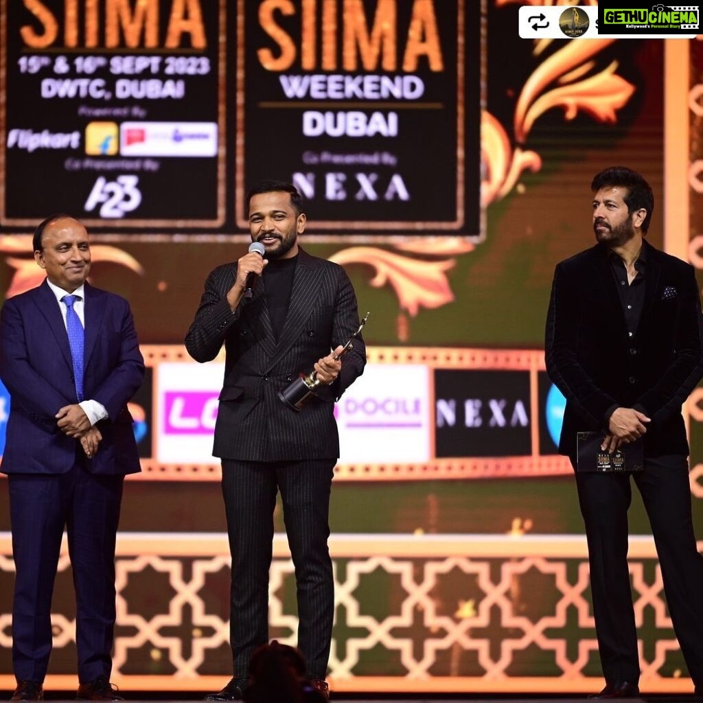 Tovino Thomas Instagram - Really humbled to be awarded as the Best Actor at SIIMA Awards last night. Unfortunately I was not able to make it to the ceremony as I have been advised complete rest following a recent injury. Big thanks to SIIMA for the recognition and to my dear Thallumaala team for making such a wonderful movie because of which I have this moment today. And when it got made, all of you loved, accepted and acknowledged it to make Thallumaala a landmark movie for me. Thanking each and every audience for your love. Last but dearest, thanks to my buddy @ibasiljoseph for (always) being there when I couldn't and receiving the award for me. Congrats on your win as the Best Actor - Jury @ibasiljoseph . Also congrats to all the other winners and achievers at the event. Love. #repost from @siimawards Tovino Thomas, the charismatic talent, has secured the Best Actor (Malayalam) award for his exceptional performance in Thallumaala at SIIMA 2023. Basil Joseph has accepted the award on his behalf. #A23Rummy #HonerSignatis #Flipkart #ParleHideAndSeek #LotMobiles #SouthIndiaShoppingMall #TruckersUAE #SIIMA2023 #A23SIIMAWeekend #SouthIndianAwards #Docile #SIIMAinDubai Danube Properties Presents A23 SIIMAWEEKEND in Dubai on 15th and 16th September