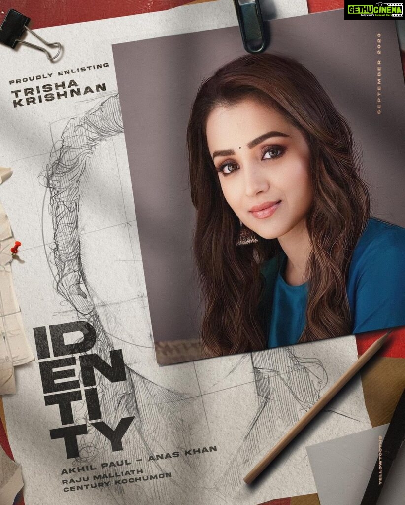 Tovino Thomas Instagram - Revealing the Leading Lady of IDENTITY: TRISHA KRISHNAN Excited to join hands for an amazing movie together!! Gear up for an unforgettable ride, guys..! IDENTITY An @akhilpaul_ @anaskhan_offcl Movie ! Super excited and looking forward to an awesome shoot. Time to muscle up.. Loads of Action waiting down the line! @identity_themovie #IDENTITY #Sept23