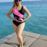 Vahbbiz Dorabjee Instagram - After a crazy crazy night this is what I need the mosttt.. Some Vitamin Sea😍 #Throwback #maldives Swimwear:- @angelcroshet_swimwear Centara Ras Fushi Resort & Spa Maldives