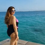 Vahbbiz Dorabjee Instagram - Maldives..Heaven on earth😍 Swimwear:- @angelcroshet_swimwear Centara Ras Fushi Resort & Spa Maldives
