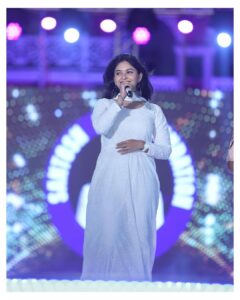 Vaibhavi Shandilya Instagram - Living the dream in the spotlight! 🎤🌟
Thank you for having me at Dharwad for cultural event to honour and felicitate retired soldiers and achievers from various fields and cultural programs reflecting our glorious heritage organised by Karnataka’s Labour minister Mr Santhosh Lad.
.
 #fanlove 
#dharwad #cultural #event #martin