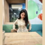Vaibhavi Shandilya Instagram – Embracing a relaxed atmosphere at a local cafe Bombay Salad Co.