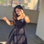 Vaishnavi Gowda Instagram - Black is my happy colour 🖤 👗- @shimmer_designer_studio