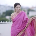 Vaishnavi Gowda Instagram - Saree is a symbol of beauty and grace ❤️ 🎥- @pkstudiophotography #vaisshnavi #vaishnavi #vaishu #seetharama #actor #goodlife #heal #growth #zeekannada #smile #peace #Dream #believe #achieve #positivity #saree