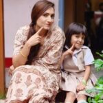 Vaishnavi Gowda Instagram - The bond between mother and daughter is forever ❤️ My sihi 😍 Outfit - @kavi_siniboutique