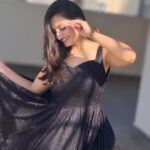 Vaishnavi Gowda Instagram - Black is my happy colour 🖤 👗- @shimmer_designer_studio