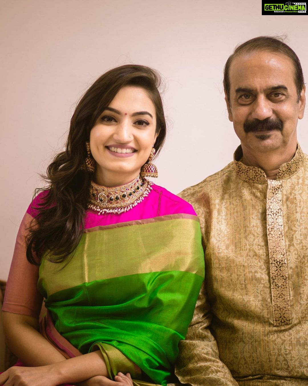 Vaishnavi Gowda Instagram - Dear Dad , Thank you for everything you given us ♥️ I will always love and look up to you .. Happiest birthday appa 🥳you will always be my HERO 😇