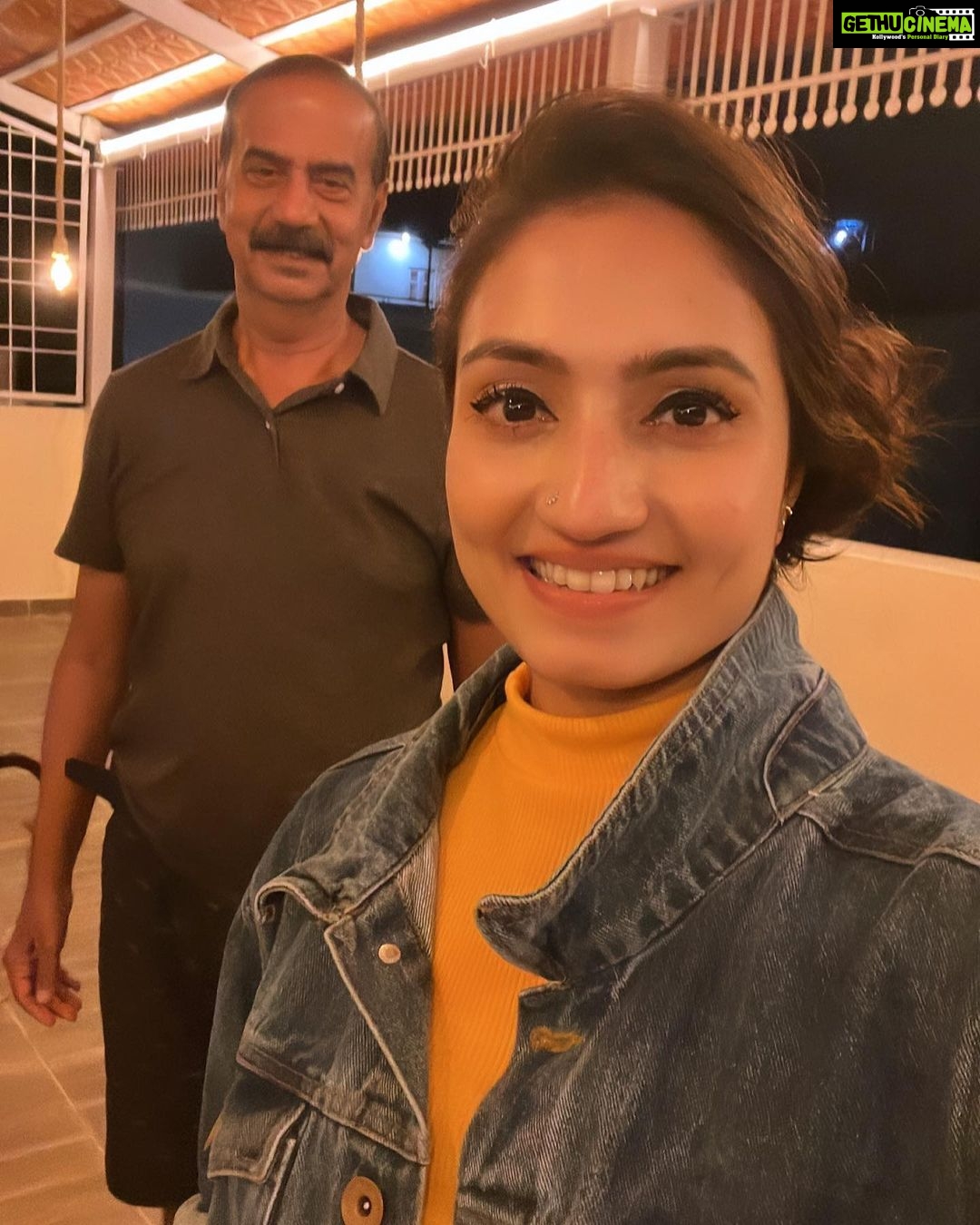 Vaishnavi Gowda Instagram - Dear Dad , Thank you for everything you given us ♥️ I will always love and look up to you .. Happiest birthday appa 🥳you will always be my HERO 😇