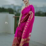 Vaishnavi Gowda Instagram - Pink saree 😍