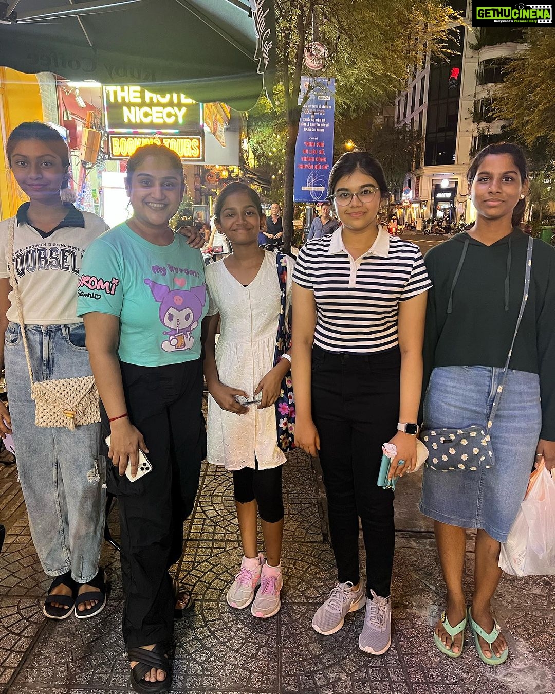 Vanitha Vijayakumar Instagram - @csacademyschool was very touched the way the girls said they are watching #biggboss7tamil and are @jovika_vijaykumar fans #jovika and they said she is very bold and she is representing them .. advocating for shaping young minds in skilled education and vocational education .. india really has to develop new courses and new professional training like foreign countries.. indians who are just graduates dont get jobs in foreign countries.. skilled immigrants is in the shortage list of most countries and demand for these people is more.. English ielts score above 6.5 for indian students is enough to study most skilled courses abroad.. i studied in #newzealand #australia and #london being a school drop out and i was 25 plus years old. With 2 kids. Studying abroad need not be very expensive students get to wirk part time and earn money and getting job in shortage skills is not very difficult if you can speak English. Indians are known to be street smart sincere trustworthy and hardworking. Just thought id share this information to people who think only rich people can study abroad . Infact studying in india is much more expensive these days .. Saigon City, Vietnam