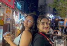 Vanitha Vijayakumar Instagram - With one half of my soul.. @jaynitha_rajann #joddfairs #bangkok JODD FAIRS : จ๊อดแฟร์