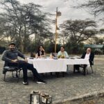 Varun Tej Instagram - Sundowner by the lake!😍 #familia Lake Nakuru National Park, Kenya