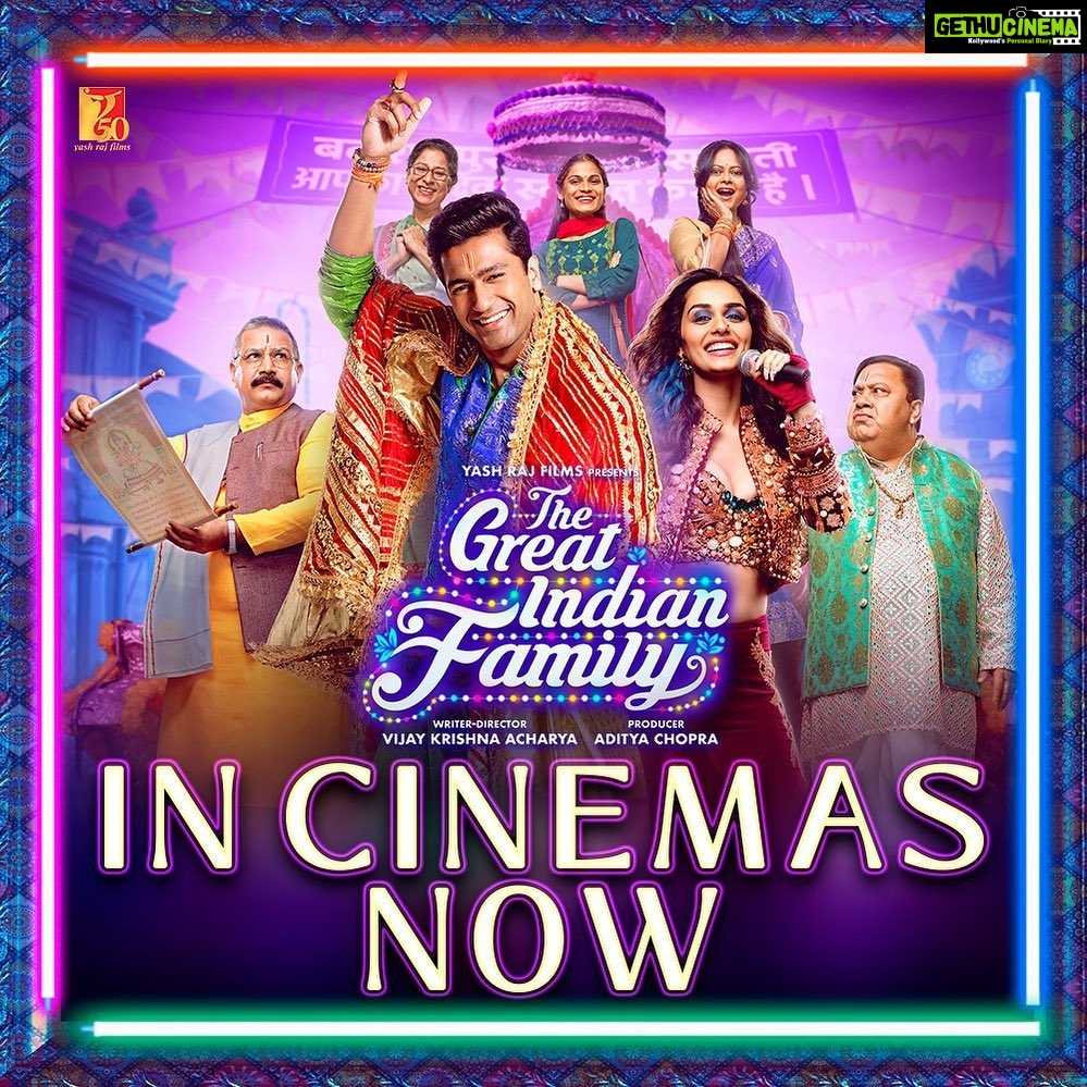 Vicky Kaushal Instagram - RELEASE DAY TODAY!!! 🤞🏽❤️🙏🏽 . #TheGreatIndianFamily in Cinemas near you! 🍿🍿🍿