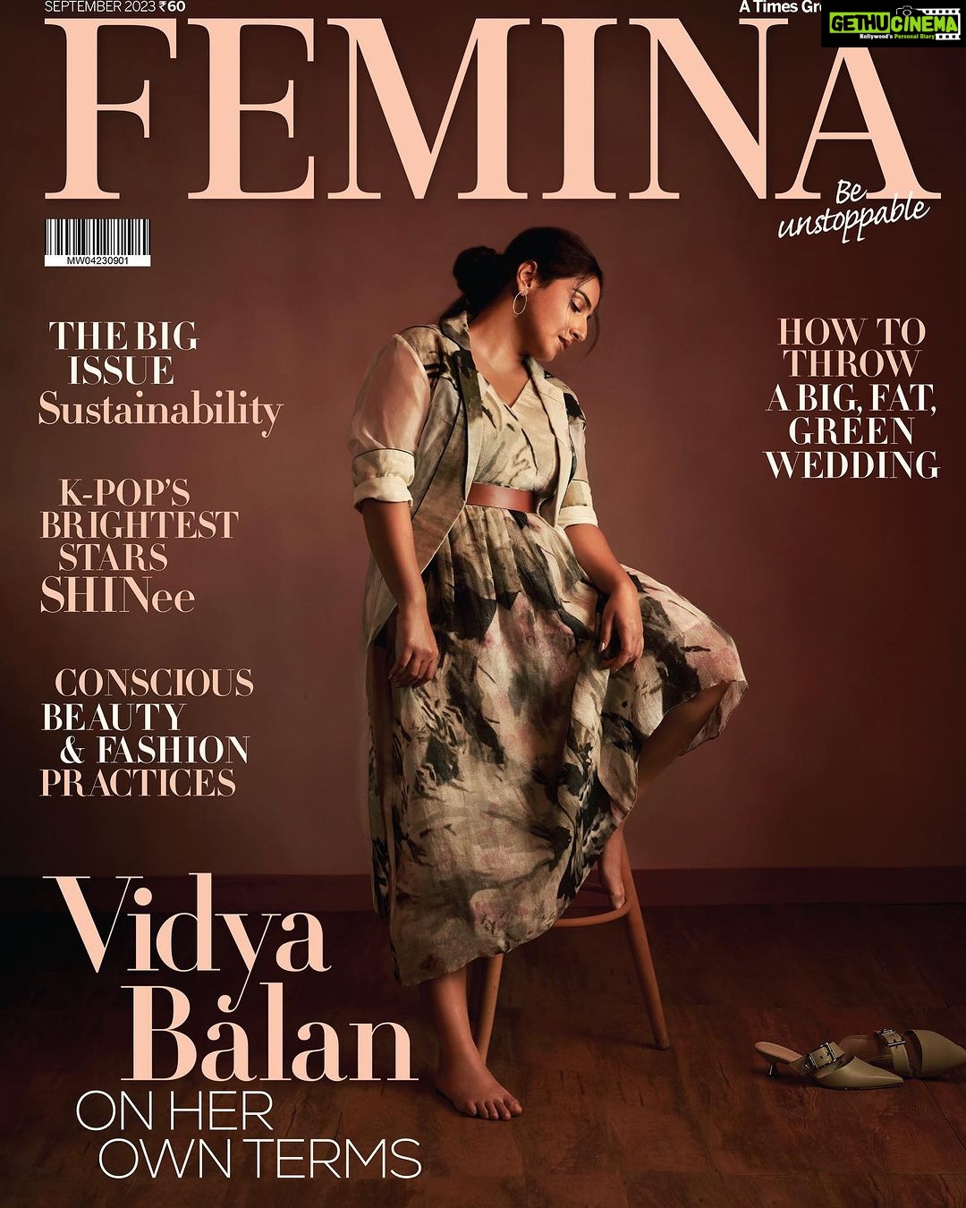 Vidya Balan Instagram - Always on my terms… Thankfully❣️ Magazine: @feminaindia Editor: @missmuttoo Photographer: @manasisawant Styling: @who_wore_what_when Makeup: @harshjariwala158 Hair: @bhosleshalaka Management: @bling_entertainment @sandhu_aditi Pulicist: @idhyahmedia @sanchitatrivedi