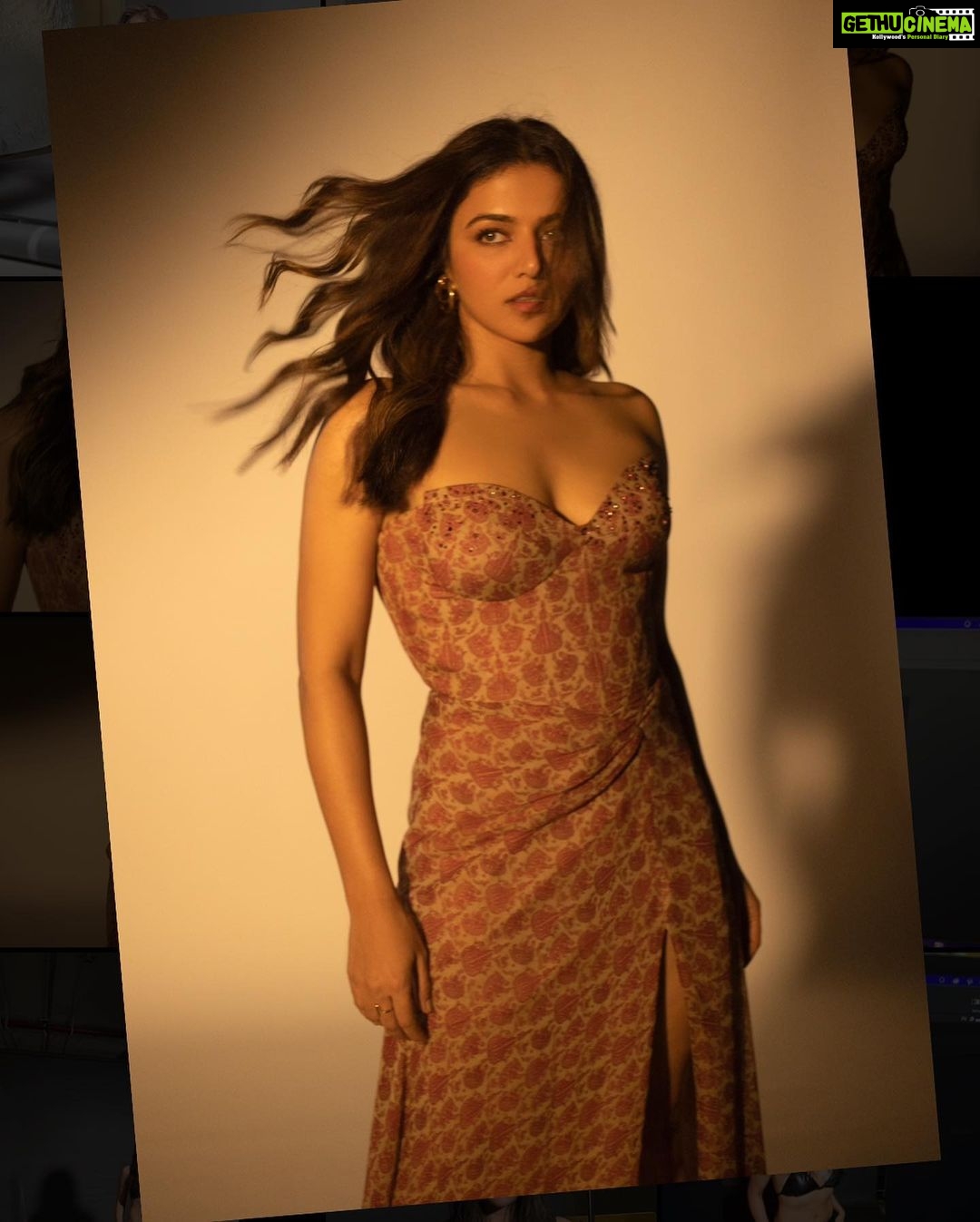 Wamiqa Gabbi Instagram - Life begins where fear ends 🧡 . Wearing @dollyjstudio and @ascend.rohank Styling @shreejarajgopal Makeup @cocoballucci_ Hair @daksh_hairguru Photographed by @ishanzaka