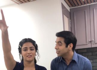 Wamiqa Gabbi Instagram - Two punjabi goofballs post pack up on #Jubilee Set! #Niloufer #MadanKumarBC