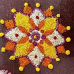 Warina Hussain Instagram – Happy Onam 🌸✨ I wish that your life is as colourful 🌈 as pookalams! 

#festivalvibes
#onam
#kerala
#sareelover Kerala