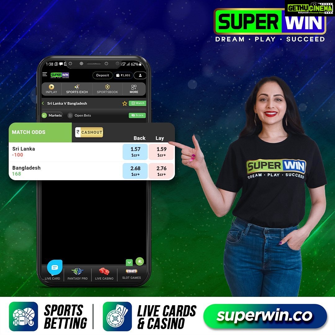 Zoya Afroz Instagram - Use Affiliate Code ZOYA300 for a 350% first and 50% second deposit bonus π The 2nd Match of the Super Four between Sri Lanka and Bangladesh is here! Join SUPERWIN today to get a FREE Rs.1000 bet upon sign-up instantly credited to your wallet (limited-time offer) and a 15% referral bonus on every deposit your friend makes! π€π₯ Grab this amazing offer now β it's time to play, win, and conquer with SUPERWIN! ππ° #SUPERWIN #Asiacup #2023 Asiacup #SLvBAN #BanvSL #playandwin #play2win #freeoffer #signup #Cricket #Football #Tennis #CardGames #LiveCasino #WinBig #BestOdds #SportsOdds #CashInPlay #PlaytoWin #PlaySmart #PremiumSports #OnlineGaming #PlayWithSUPERWIN #JackpotAlert #WinningStreak #LiveAction