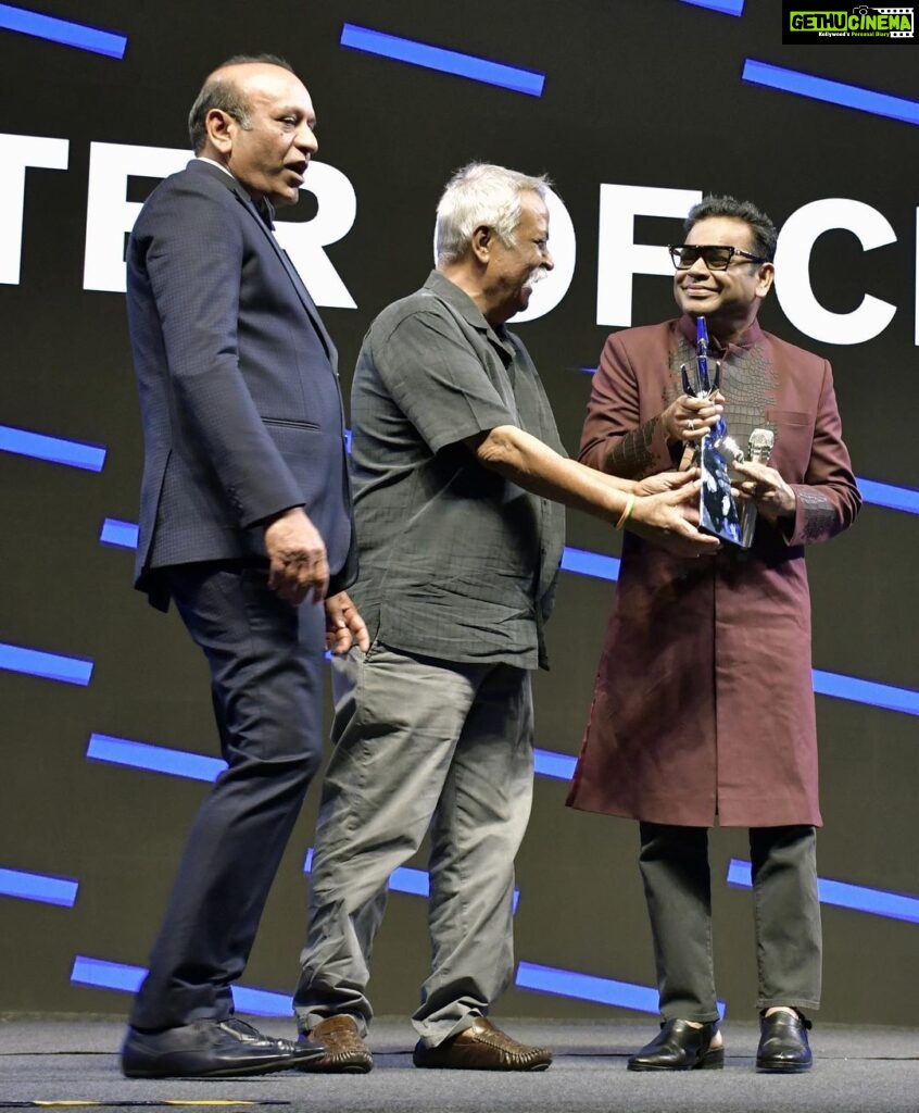 A. R. Rahman Instagram - Honoured to have been awarded the Master of Creativity Award by @Kyoorius for my contribution to Indian Advertising. #KCA23 #MasterOfCreativity EPI Airtel,Leo coffee ,renault,maaza ,hero and many more!