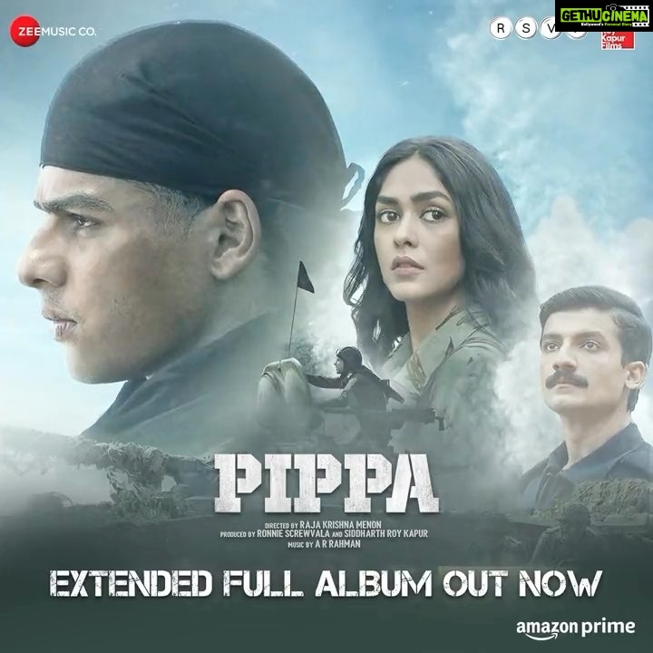 A. R. Rahman Instagram - #Pippa Extended ALBUM is out now ✨ #PippaOnPrime @primevideoin @ishaankhatter @mrunalthakur @priyanshupainyuli @sonirazdan @rajamenon @ronnie.screwvala #SiddharthRoyKapur @arijitsingh @Mc_heam @houseofkiran @koo_ba_koo #Shellee @jubin_nautiyal @shilparao @rahul_dutta_ron @tirthabhattacharjeecon @pijush_das_songwritersoul @shrayeepaul @sarthak.kalyani @hiral_viradia @shalini_mukherjee_official @dilasach @vishalmishraofficial @suzanne_dmello @rsvpmovies @RoyKapurFilms @zeemusiccompany