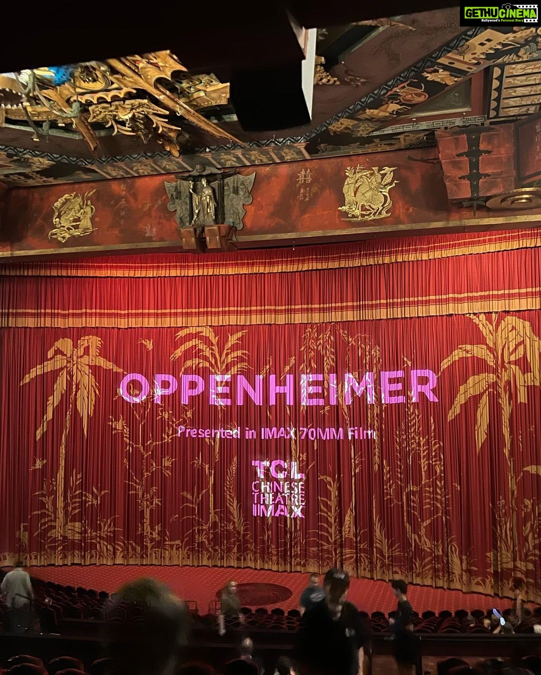 A. R. Rahman - 211.7K Likes - With ulaganayagan @ikamalhaasan After watching #oppenheimermovie at the Chinese theatre Last month💣