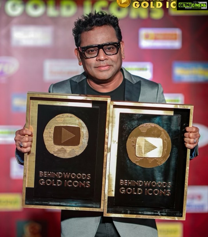 A. R. Rahman Instagram - It’s raining awards … @behindwoodsofficial Thank you 🌺 Grateful to all the people involved in making this possible! #vtk @gauthamvasudevmenon #ps1 #manirathnam ” எல்லாப் புகழும் இறைவனுக்கே” Chennai, India